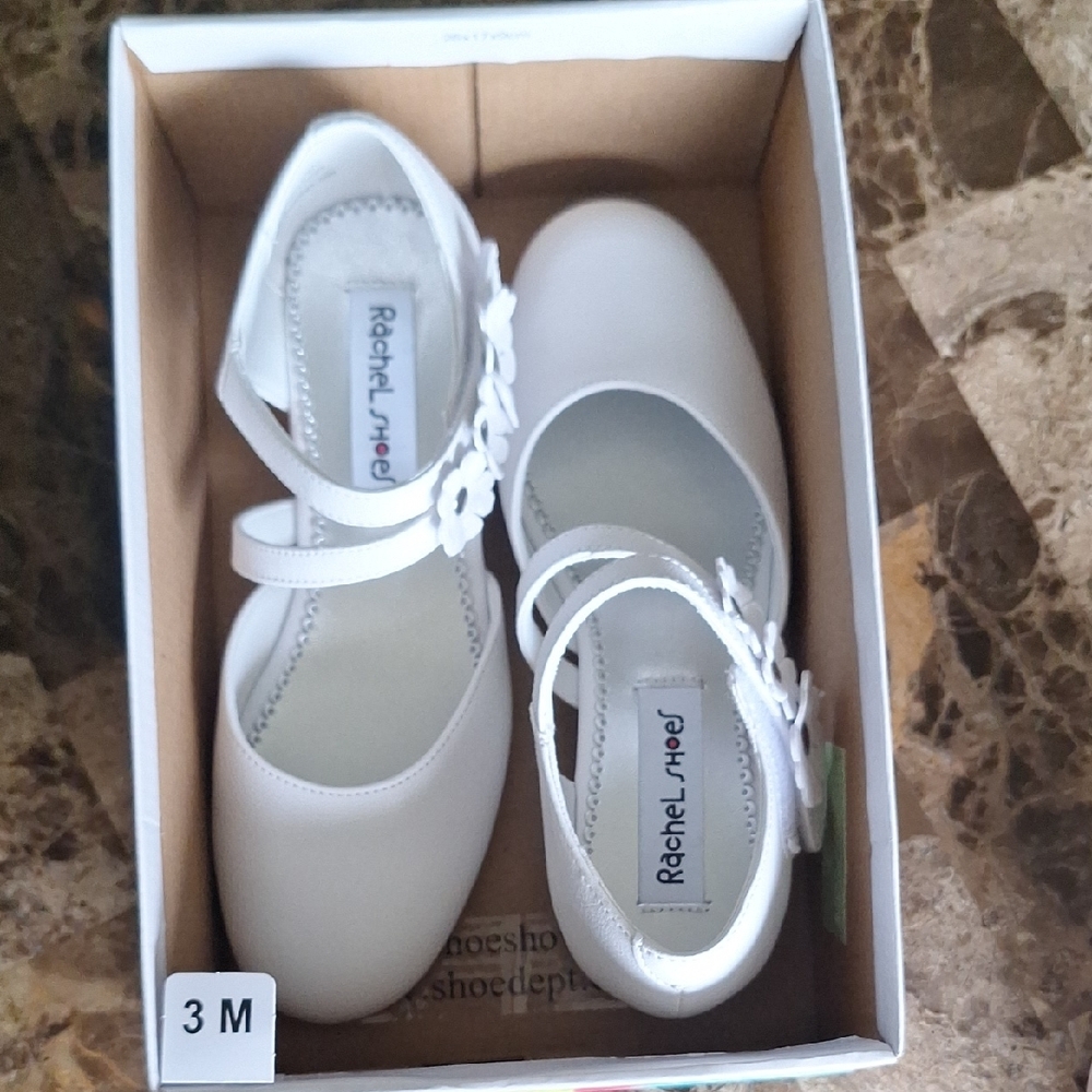 Rachel Shoes White Mary Jane Dress Shoes